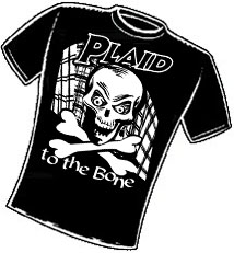 Plaid to the Bone T-Shirt Design