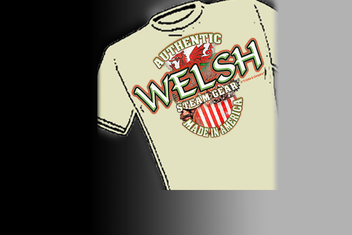 Authentic Welsh Steam-Gear® made in America. Select colors and styles available in your choice of Celtic T-shirts | Celtic Hoodies | Celtic Crew Necks.