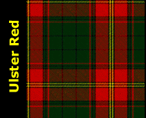 Ulster Red Tartan Wool